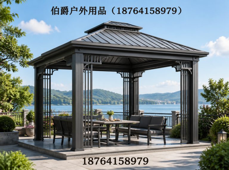 商河县金属流水景墙展示图